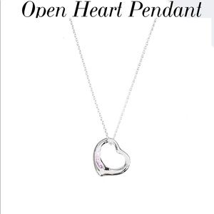 Open heart pendant by Tiffany and Co.